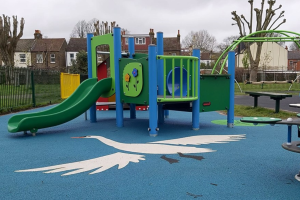 Playground equipment at Whitehorse Road Recreation Ground