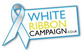 White ribbon logo