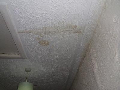 Damp on a house ceiling