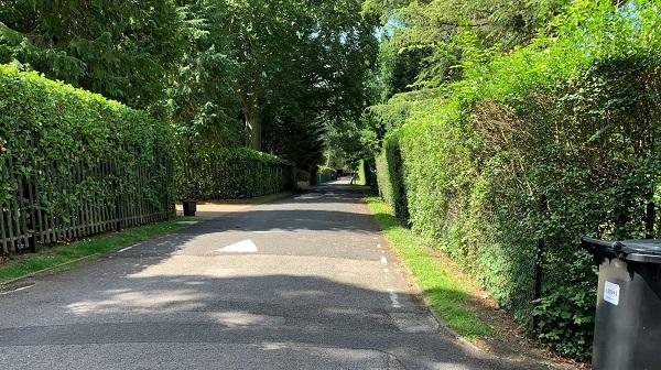 Photgraph of the view along Farm Drive