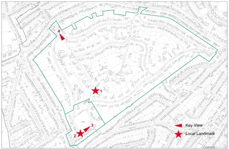 Key Views and Local Landmarks map