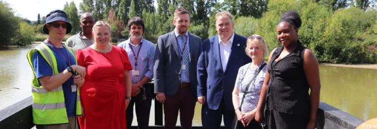Mayor Perry at South Norwood lakes