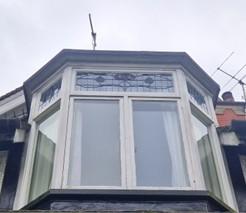 A window with stained glass