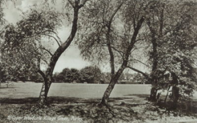 Old photograph of upper woodcote village