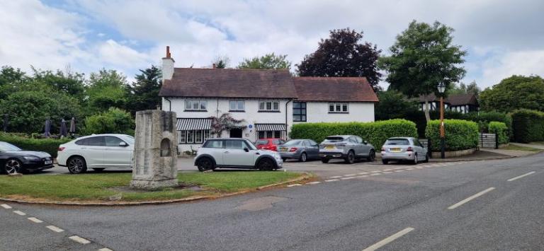 Photograph of upper woodcote village