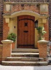 A stone built porch