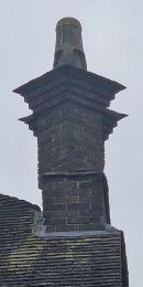 A prominent chimney stack