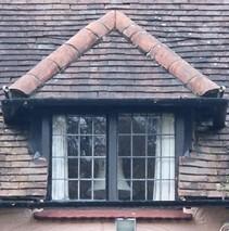 A hipped dormer window