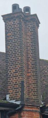 A prominent chimney stack