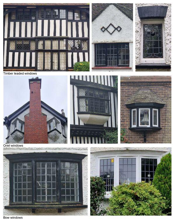 images of Oriel and Bow style windows