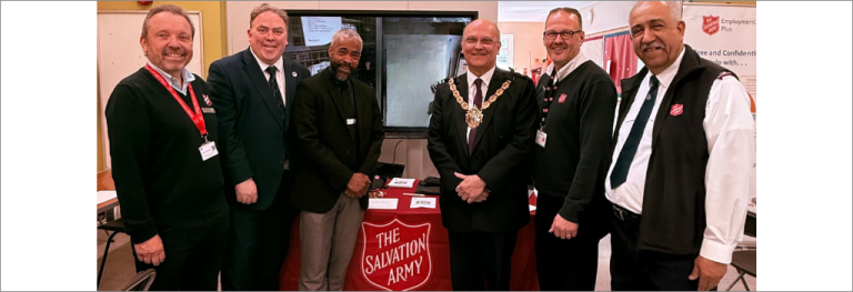 Mayor Perry with the Salvation Army