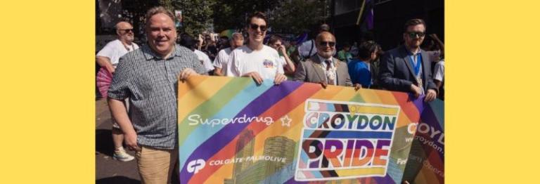 Photograph of Mayor Perry at Croydon Pride event
