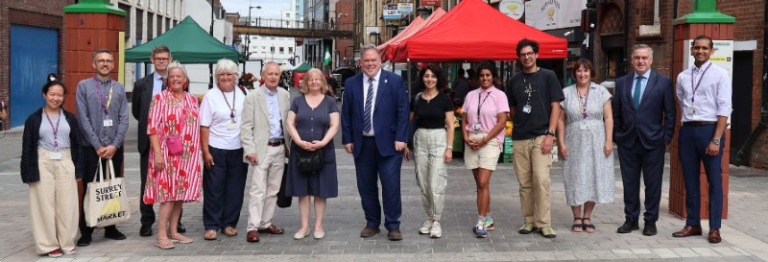 Mayor Perry at Surrey Street Market
