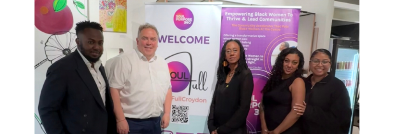 Photograph of Mayor Perry at the Costa Del Croydon event