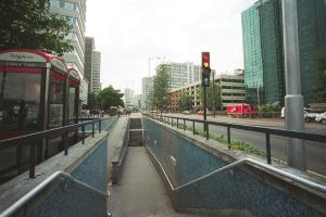 entrance to Wellesley Road pedestrian underpass