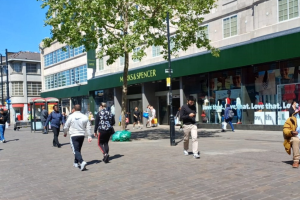 Area outside M&S in North End