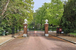 Entrance gates to The Webb Estate