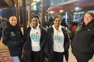 Town Centre Taskforce members from Anima Youth and P4YE