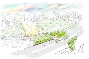 Architects drawing of Minster Green plans