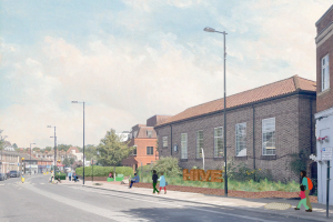 CGI design of the Hive in Coulsdon