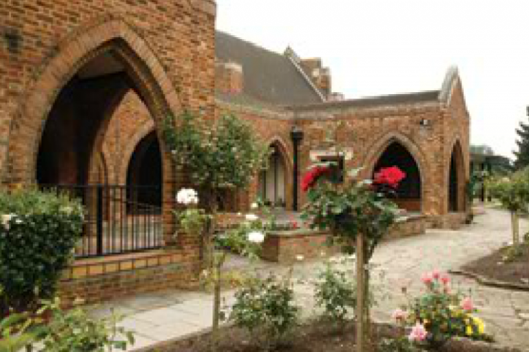 Croydon Crematorium West Chapel cloisters