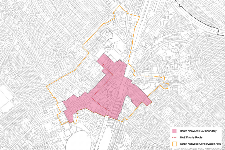 South Norwood HAZ Boundary Map