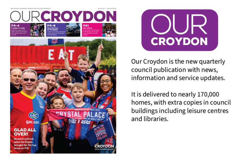 Our Croydon Cover page - Crystal Palace supporters