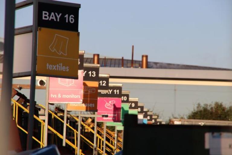 Photograph of recycling centre
