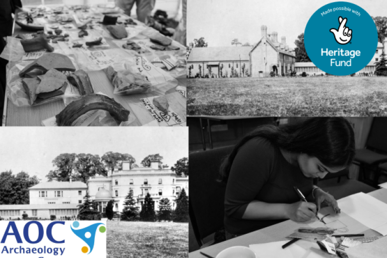 Promotional poster for Ashburton Park archaeology event